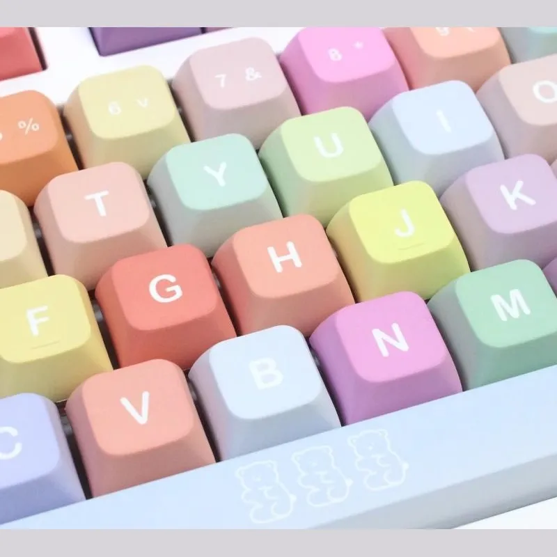 Набір кейкапів PBT XDA «Мармеладні ведмедики», термосублімація, ENG/RU - мініатюра 3
