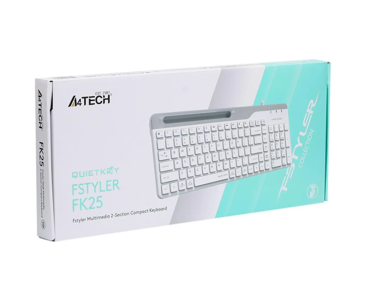Клавіатура A4Tech Fstyler Ukr FK25 White - мініатюра 5
