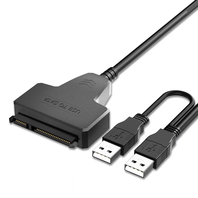 Адаптер SATA на USB 3.0 для HDD/SSD 2.5" і 3.5" Y-01, кабель 2xUSB-A, з БЖ 12 В 2 А - мініатюра 5