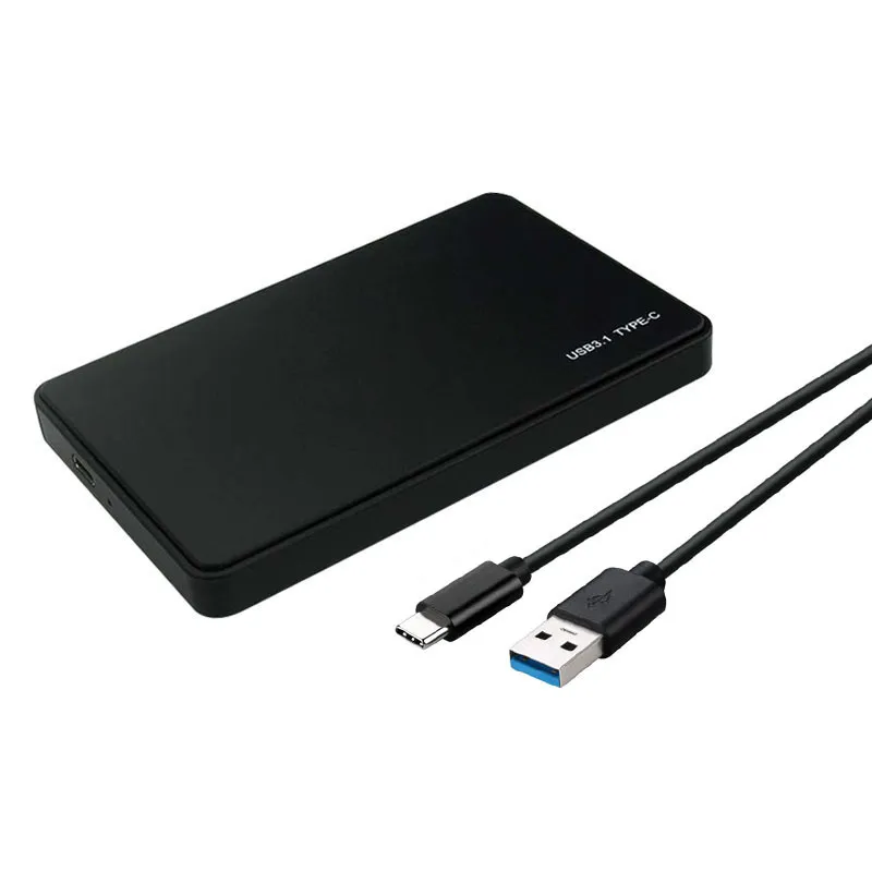 Кишеня для HDD/SSD 2.5" SATA U25Q73.1, USB Type-C, кабель A-C, чорний - мініатюра 3