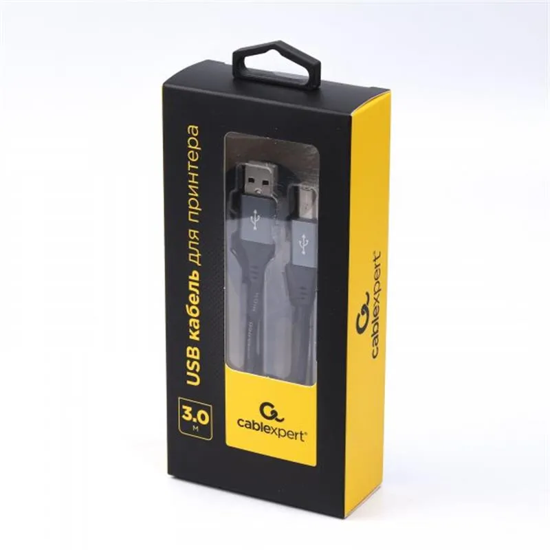 Кабель Cablexpert USB - USB Type-B (M/M), 3 м, преміум, Black (CCBP-USB2-AMBM-10) - мініатюра 3