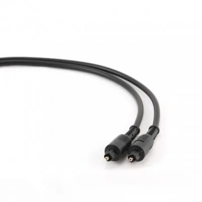 Кабель мультимедійний Optical Toslink M-M 1m black Cablexpert (CC-OPT-1M) - мініатюра 3