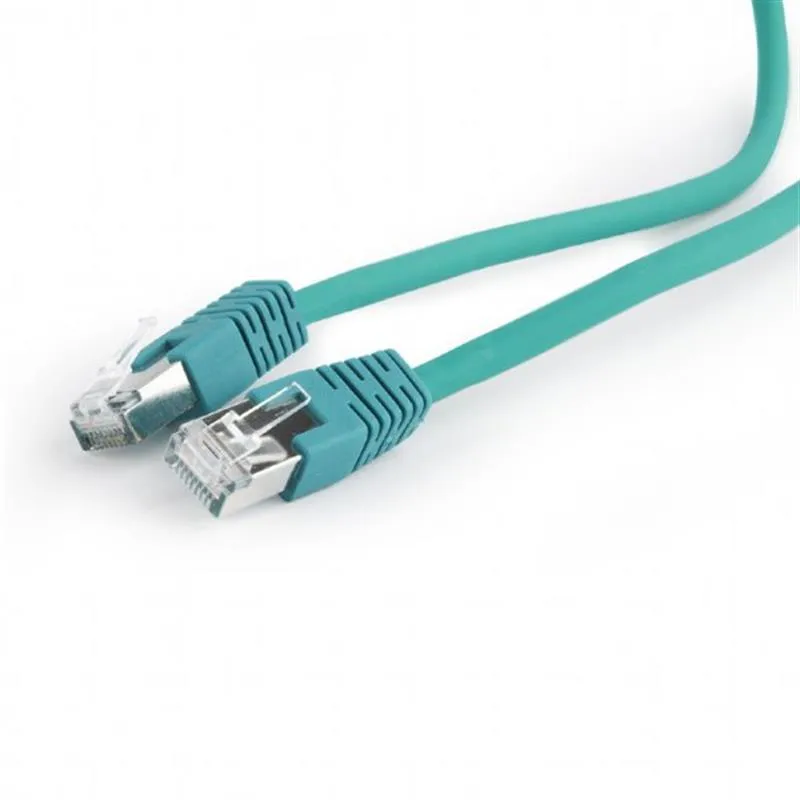 Патч-корд S/FTP Cablexpert (PP6A-LSZHCU-G-3M) литий, 50u штекер із клямкою, 3м, зелений - зображення 1