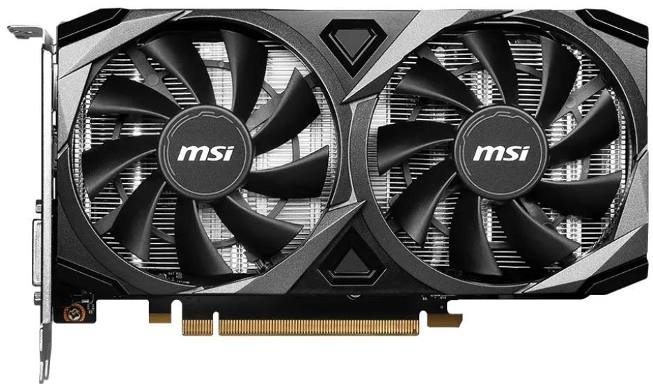 Відеокарта GF RTX 3050 8GB GDDR6 Ventus 2X XS OC MSI (GeForce RTX 3050 VENTUS 2X XS 8G OC) - мініатюра 2
