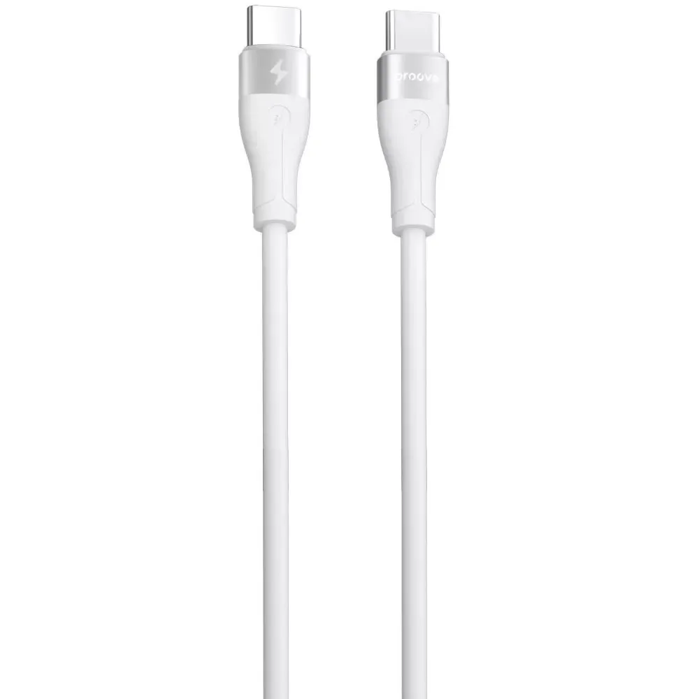 Кабель Proove Soft Silicone USB Type-C - USB Type-C (M/M), 60W, 2 м, White (CCSO60002222) - зображення 1