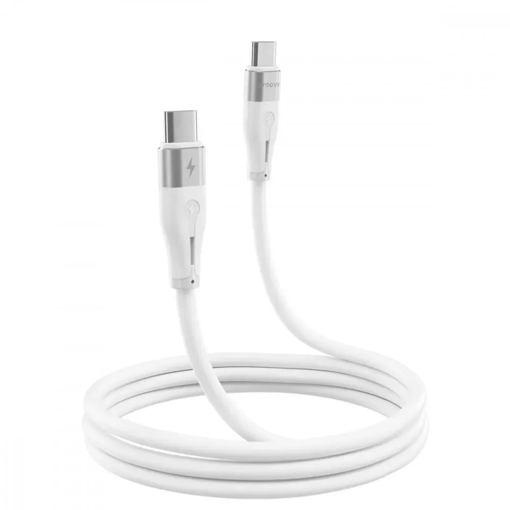 Кабель Proove Soft Silicone USB Type-C - USB Type-C (M/M), 60W, 2 м, White (CCSO60002222) - мініатюра 2
