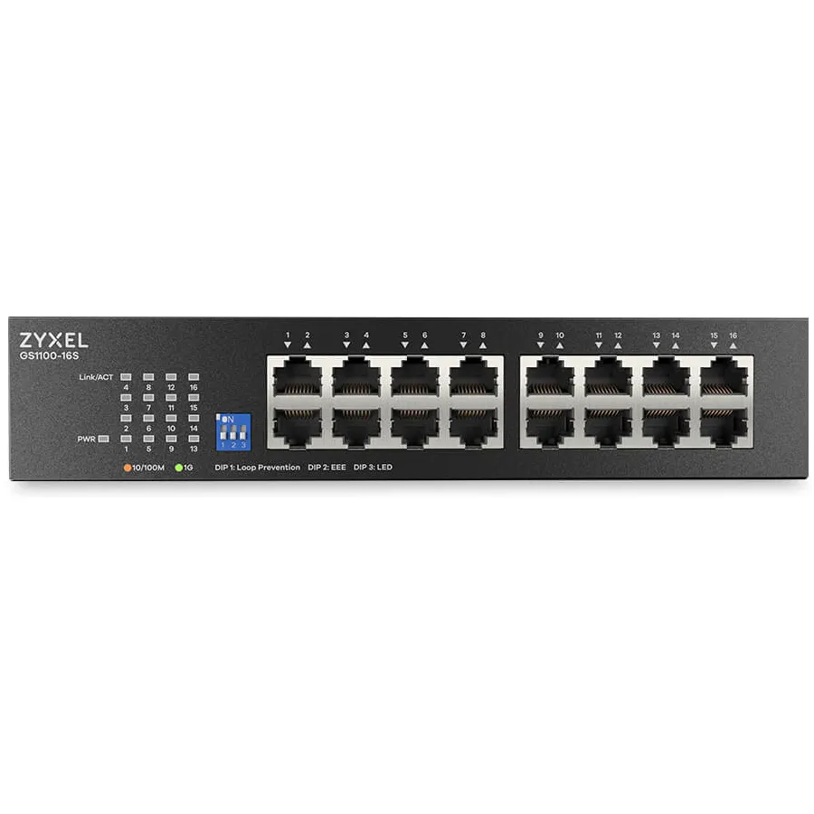 Комутатор ZYXEL GS1100-16S (GS1100-16S-EU0101F) - мініатюра 2