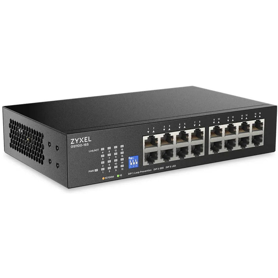 Комутатор ZYXEL GS1100-16S (GS1100-16S-EU0101F) - мініатюра 3