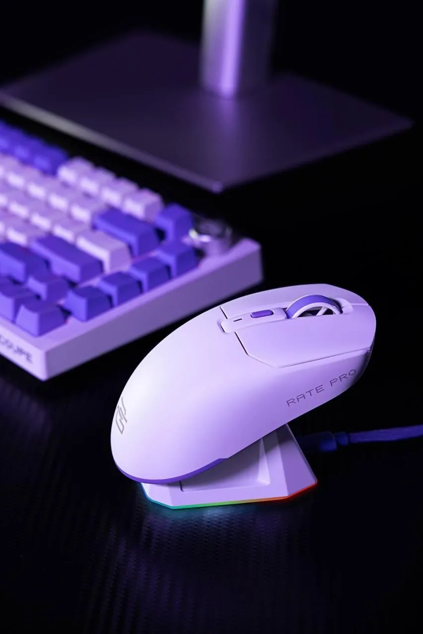 Миша бездротова Proove Gaming Rate Pro with Charging Dock White - мініатюра 6