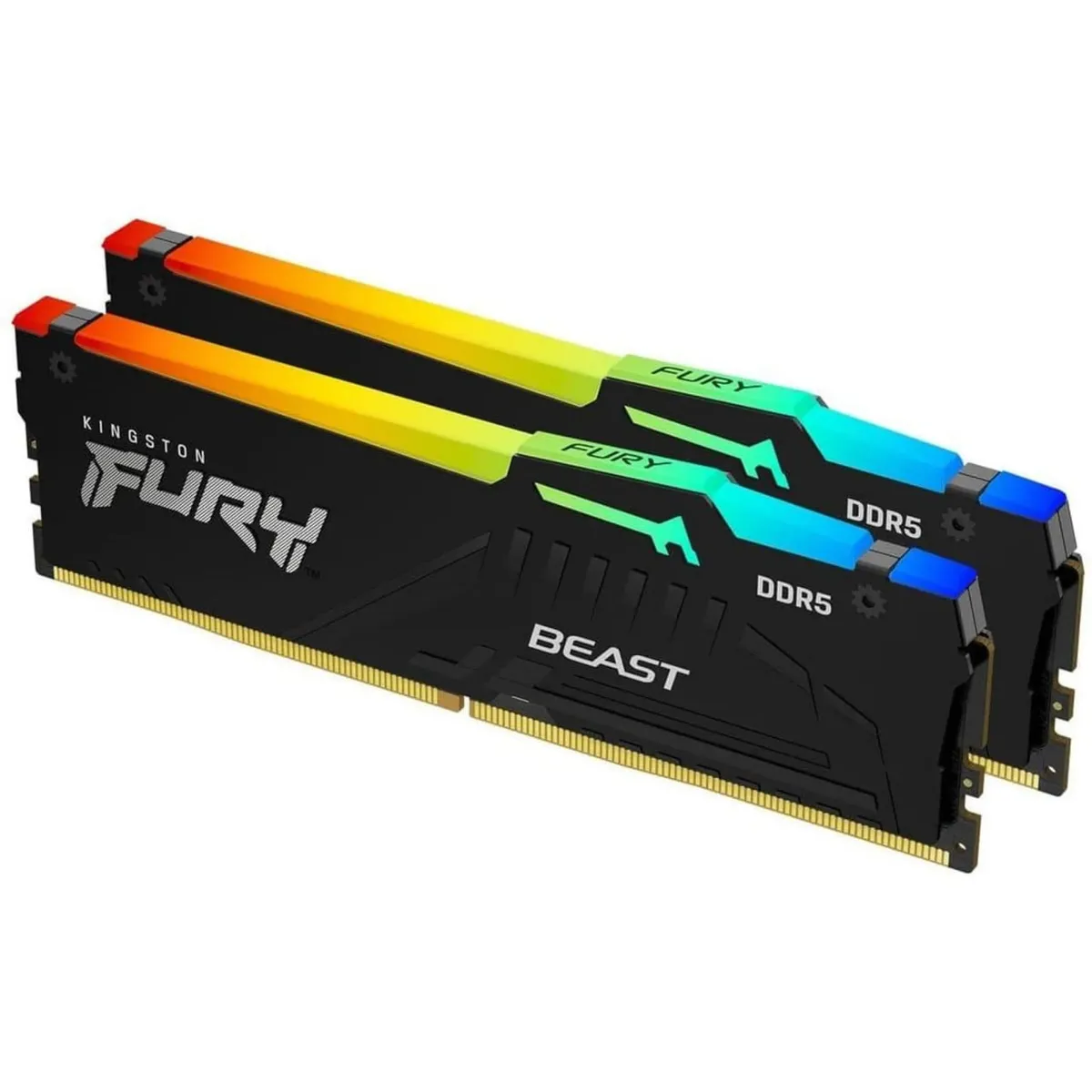 Модуль пам`ятi DDR5 16GB/6000 Kingston Fury Beast RGB Expo Black (KF560C30BBEAK2-16) - мініатюра 2