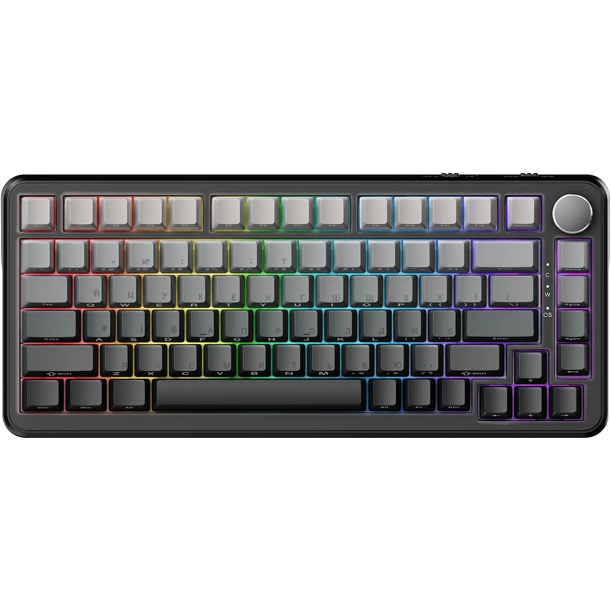 Клавіатура Ajazz AK820 Max Magnetic Switch RGB Gradient Black (AK820MAX-M-S-GG) - зображення 1