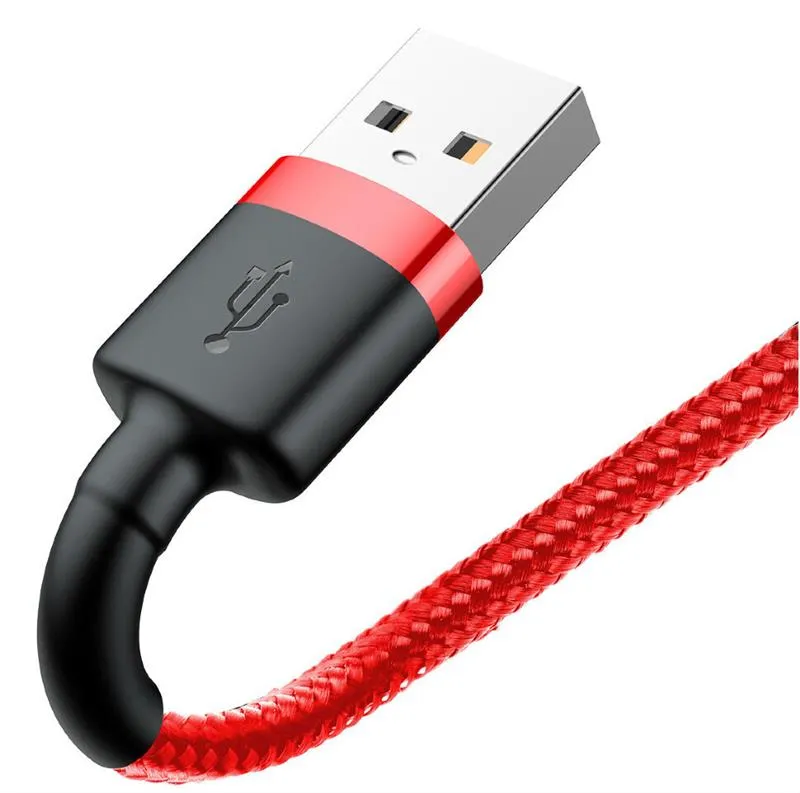 Кабель Baseus Cafule USB-Lightning, 2м Red-Red (CALKLF-C09) - мініатюра 2
