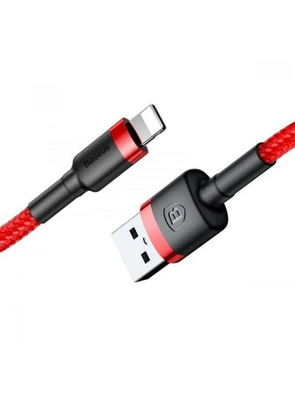 Кабель Baseus Cafule USB-Lightning, 2м Red-Red (CALKLF-C09) - мініатюра 3