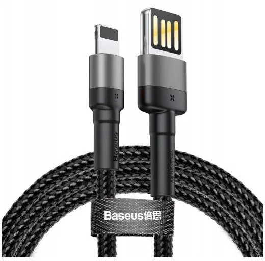 Кабель Baseus Cafule Special Edition USB-Lightning, 1м Grey (CALKLF-GG1) - зображення 1