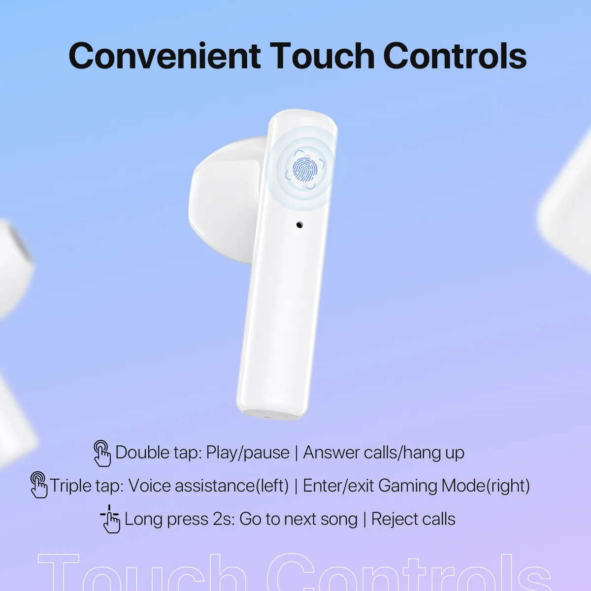 Bluetooth-гарнітура Umidigi AirBuds U White_ - мініатюра 5
