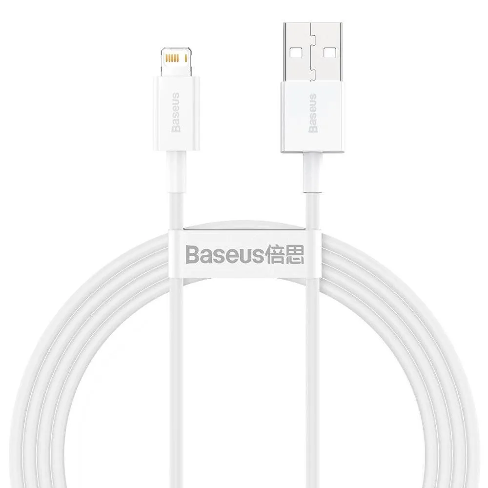 Кабель Baseus Superior Fast Charging USB-Lightning, 1.5м White (CALYS-B02) - зображення 1