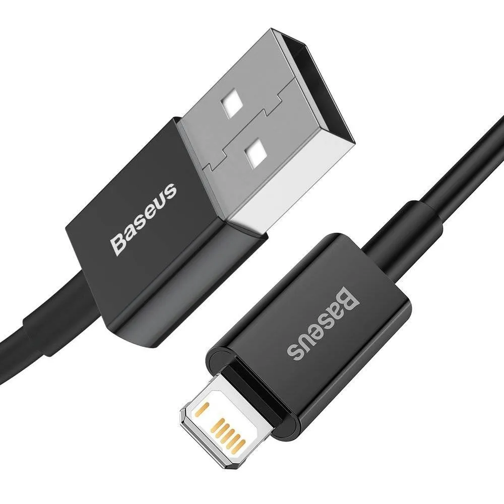 Кабель Baseus Superior Fast Charging USB-Lightning, 1м Black (CALYS-A01) - мініатюра 2