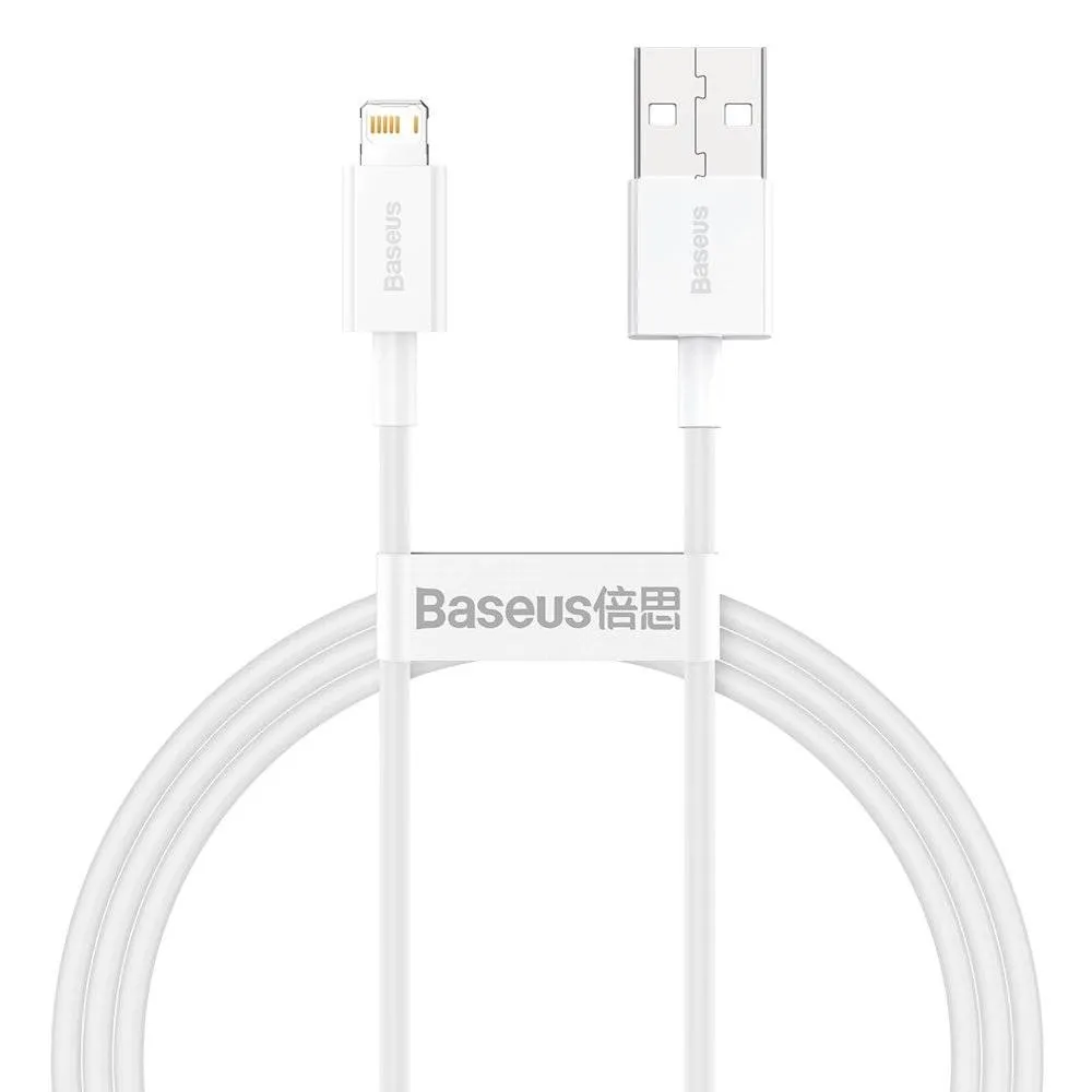 Кабель Baseus Superior Fast Charging USB-Lightning, 1м White (CALYS-A02) - зображення 1