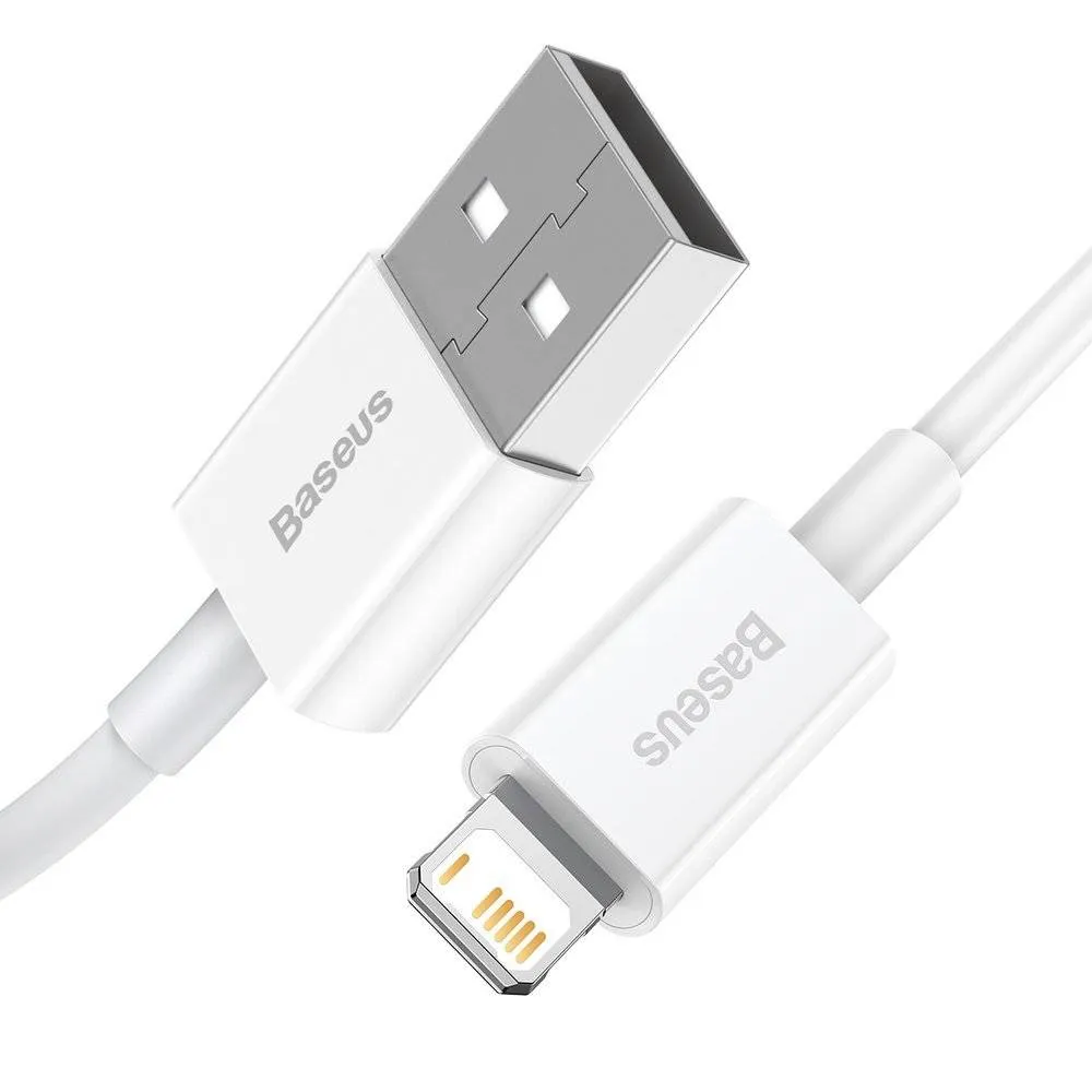 Кабель Baseus Superior Fast Charging USB-Lightning, 1м White (CALYS-A02) - мініатюра 2