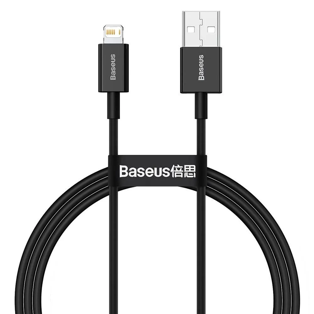 Кабель Baseus Superior Fast Charging USB-Lightning, 2м Black (CALYS-C01) - зображення 1