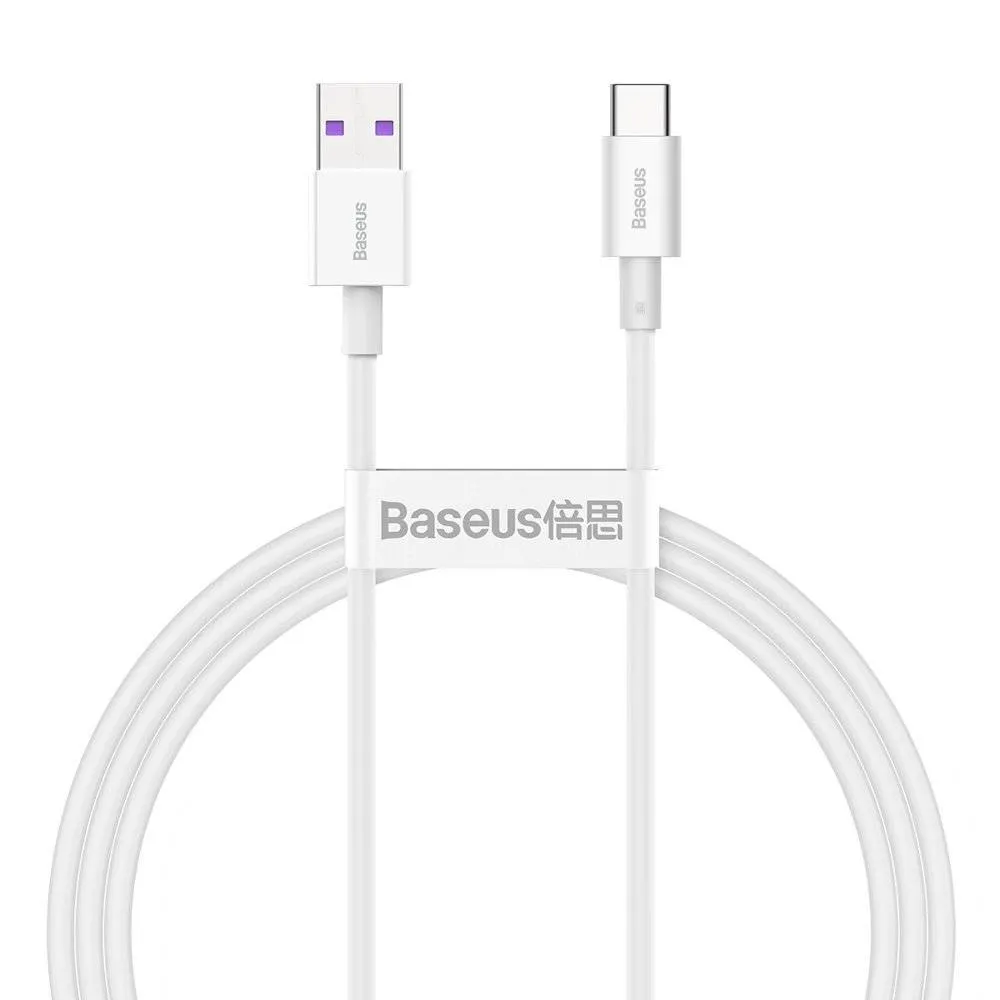 Кабель Baseus Superior Fast Charging USB - USB Type-C (M/M), 2 м, White (CATYS-A02) - зображення 1