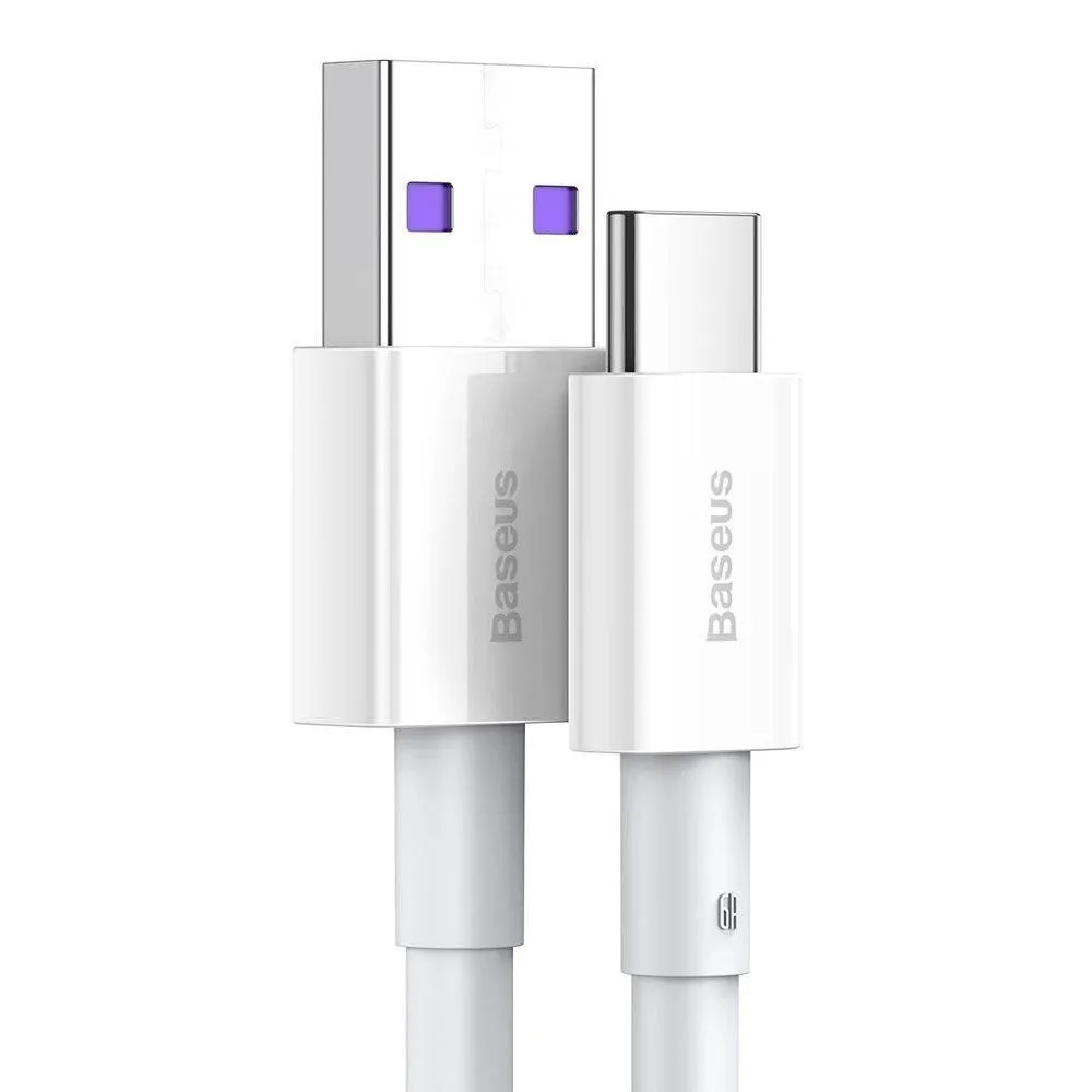Кабель Baseus Superior Fast Charging USB - USB Type-C (M/M), 2 м, White (CATYS-A02) - мініатюра 2