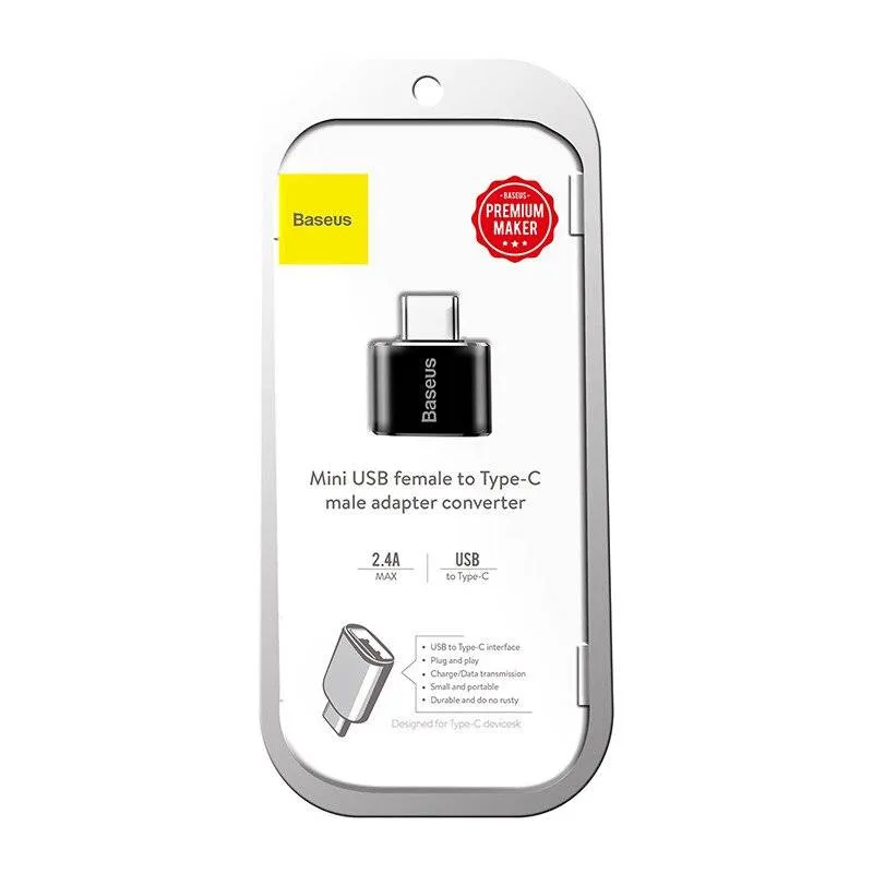 Адаптер Baseus USB-C-USB Black (CATOTG-01) - мініатюра 10