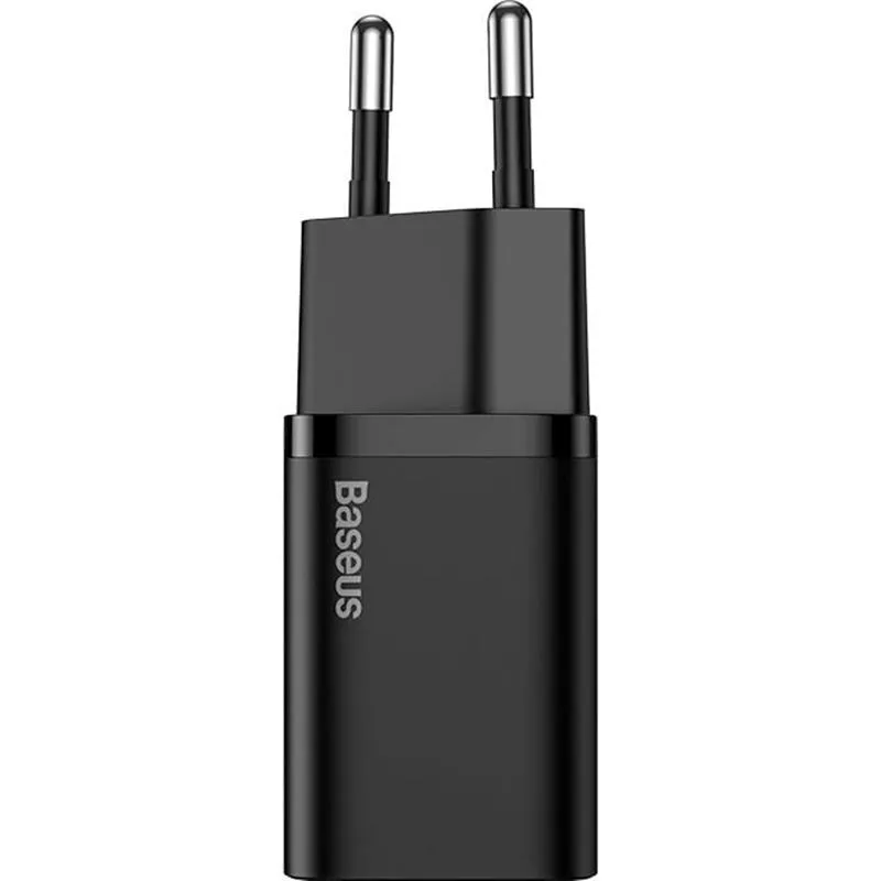Мережевий зарядний пристрій Baseus (1USB-C) 20W Black (CCSUP-B01) - мініатюра 2