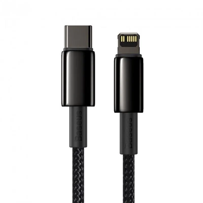 Кабель Baseus Tungsten Gold USB-C-Lightning, 1м (CATLWJ-01) - мініатюра 2