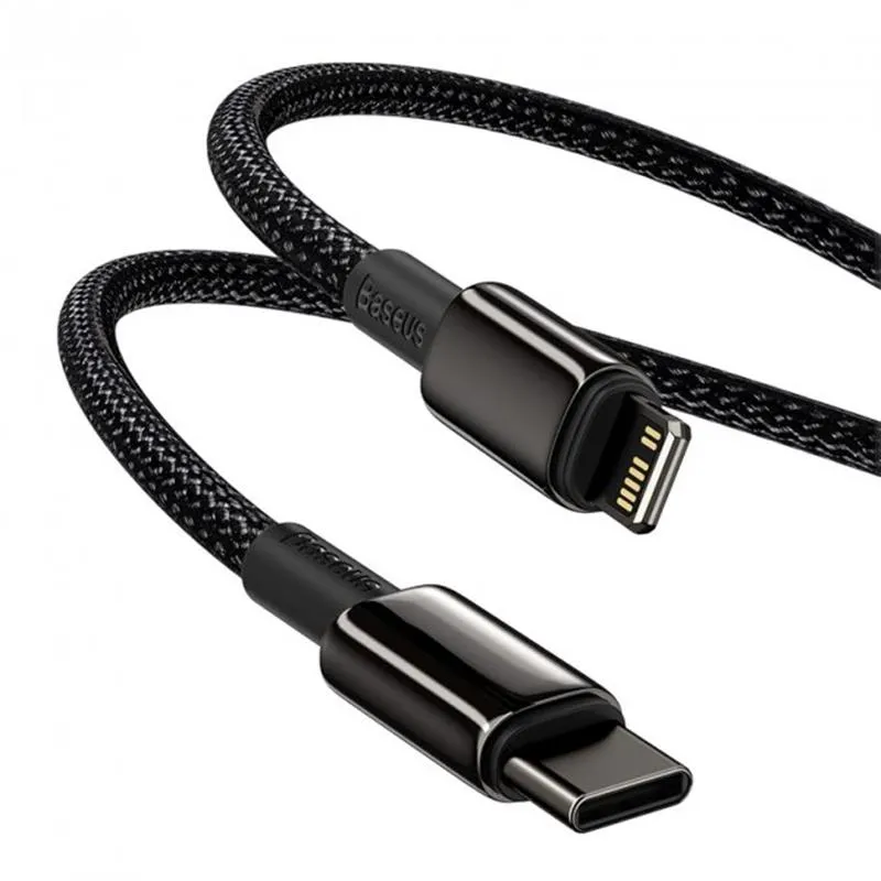 Кабель Baseus Tungsten Gold USB-C-Lightning, 1м (CATLWJ-01) - мініатюра 4