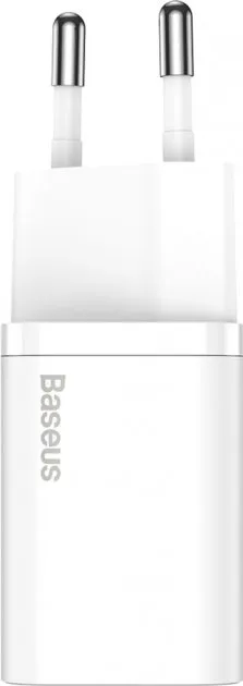 Мережевий зарядний пристрій Baseus Super Silicone PD Charger 25W (1Type-C) White (TZCCSUP-L02) + кабель Type-C - мініатюра 2