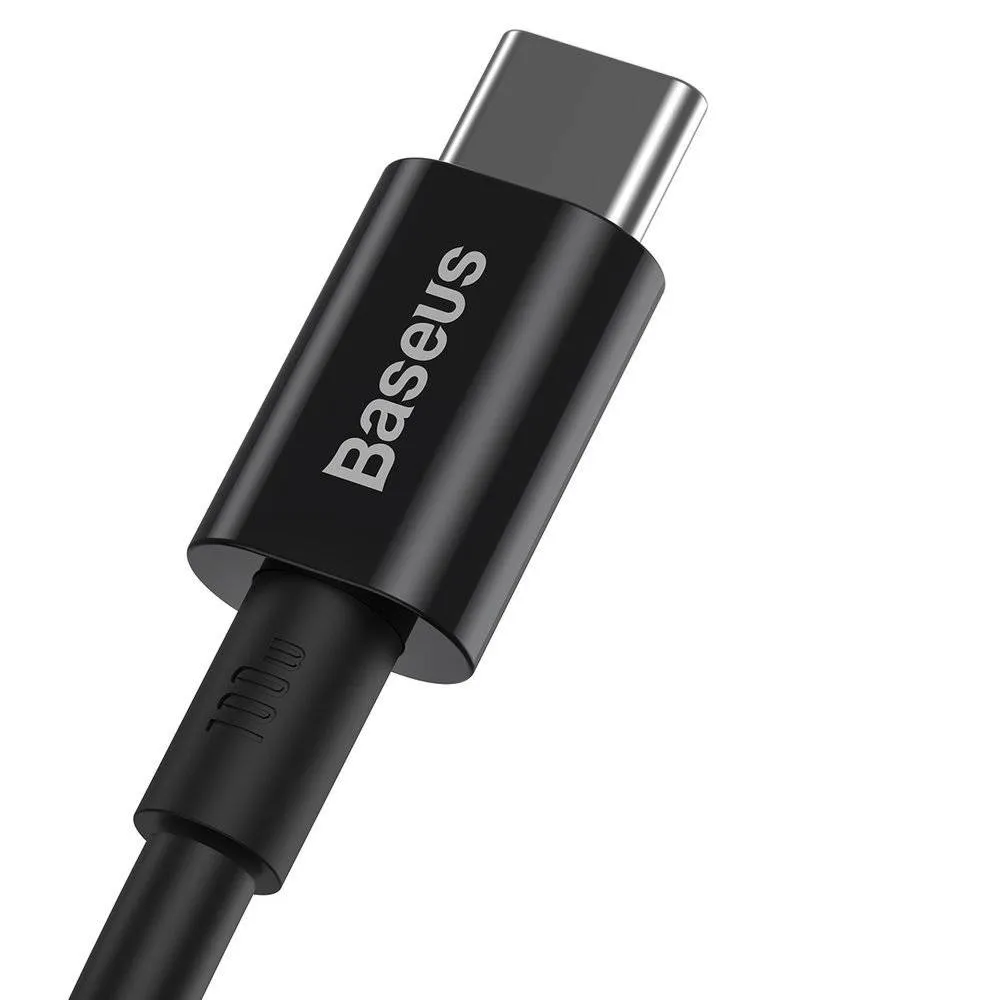 Кабель Baseus Superior Fast Charging USB Type-C - USB Type-C (M/M), 1 м, Black (CATYS-B01) - мініатюра 2