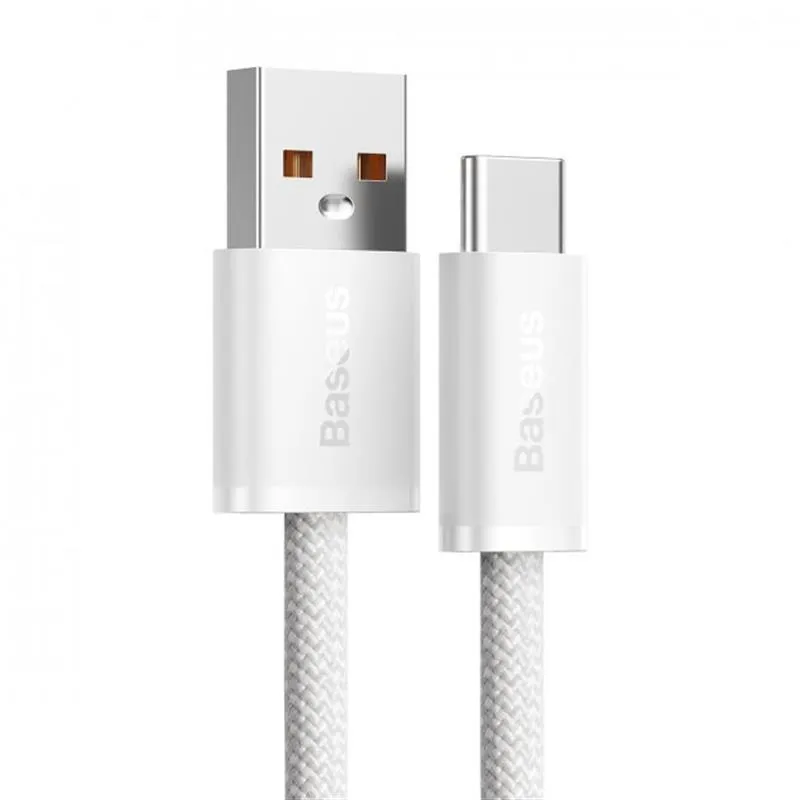 Кабель Baseus Dynamic USB - USB Type-C (M/M), 20 V/5 A, 100 W, 1 м, White (CALD000602) - мініатюра 2