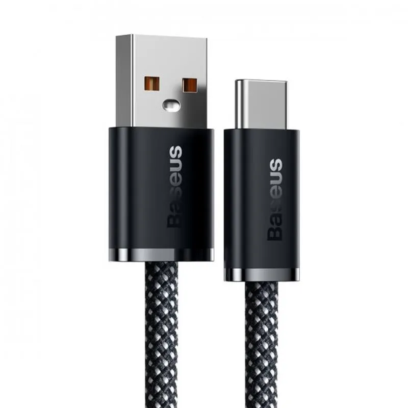 Кабель Baseus Dynamic USB-USB Type-C, 20V/5A, 100W, 1м Grey (CALD000616) - мініатюра 2