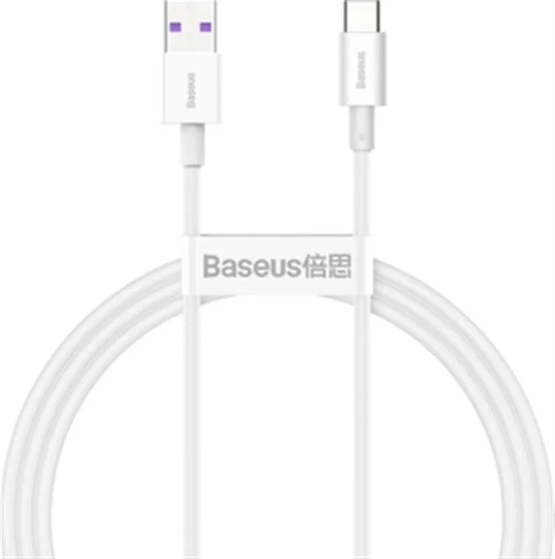 Кабель Baseus Superior USB - USB Type-C (M/M), 3 A, 66 W, 1 м, White (CATYS-02) - зображення 1