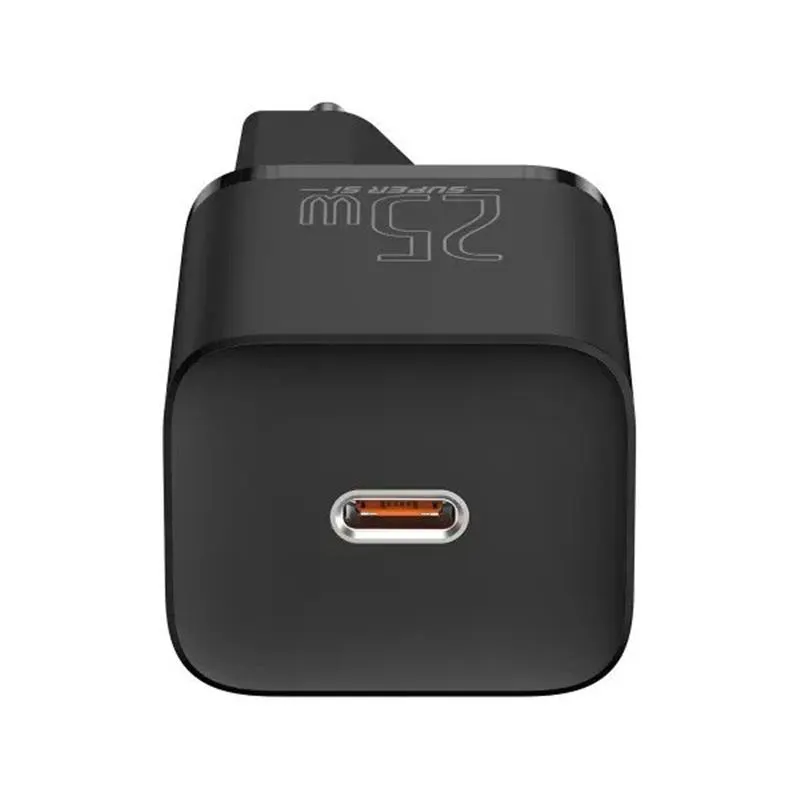 Мережевий зарядний пристрій Baseus Super Si Quick Charger 1C (1USB-C) 25W Black (CCSP020101) - мініатюра 4
