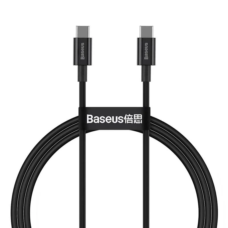 Кабель Baseus Superior Fast Charging USB Type-C - USB Type-C (M/M), 2 м, Black (CATYS-C02) - зображення 1