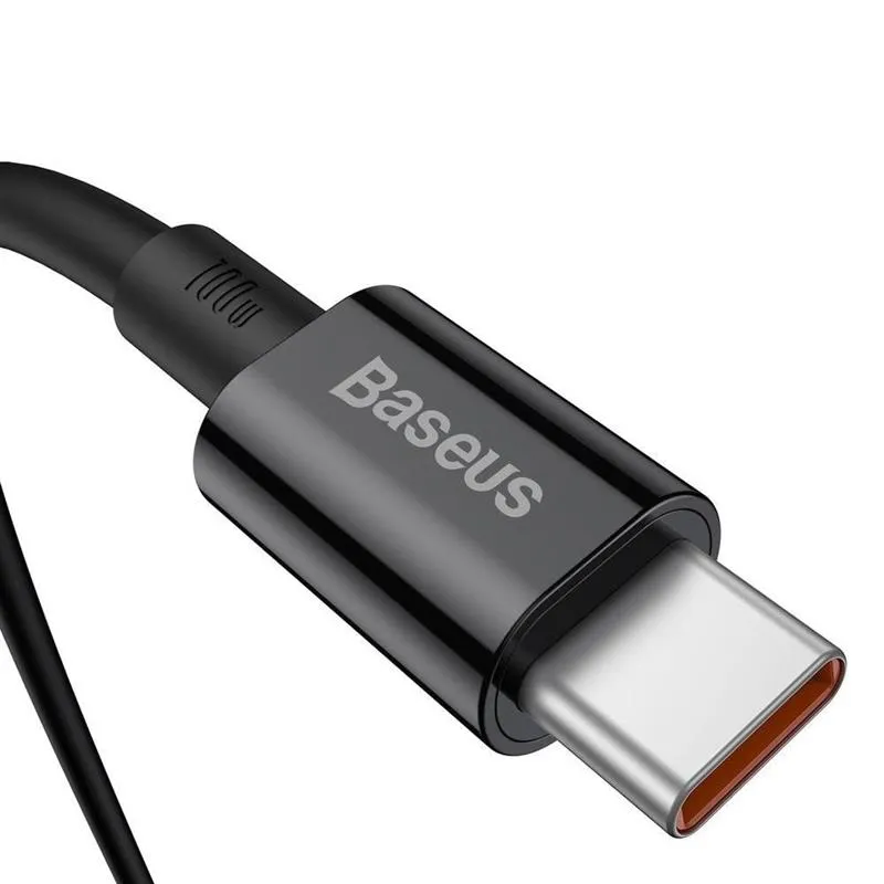 Кабель Baseus Superior Fast Charging USB Type-C - USB Type-C (M/M), 2 м, Black (CATYS-C02) - мініатюра 3