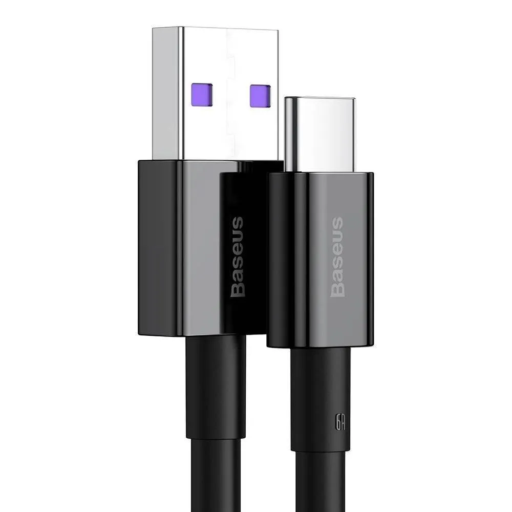 Кабель Baseus Superior Fast Charging USB - USB Type-C (M/M), 1 м, Black (CATYS-01) - мініатюра 2