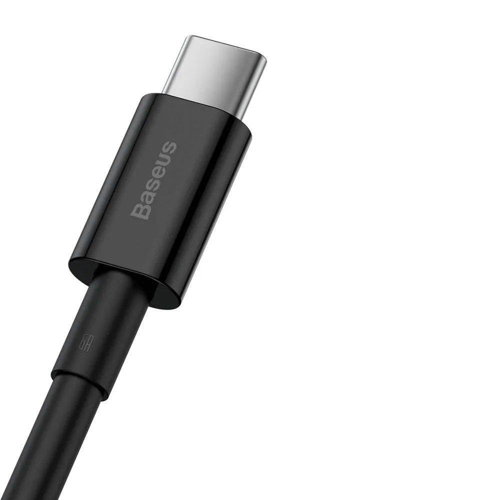 Кабель Baseus Superior Fast Charging USB - USB Type-C (M/M), 2 м, Black (CATYS-A01) - мініатюра 3