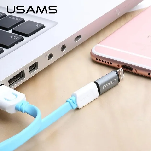 Адаптер Baseus Mini USB Type-C - USB (F/M) Black (CAAOTG-01) - мініатюра 4
