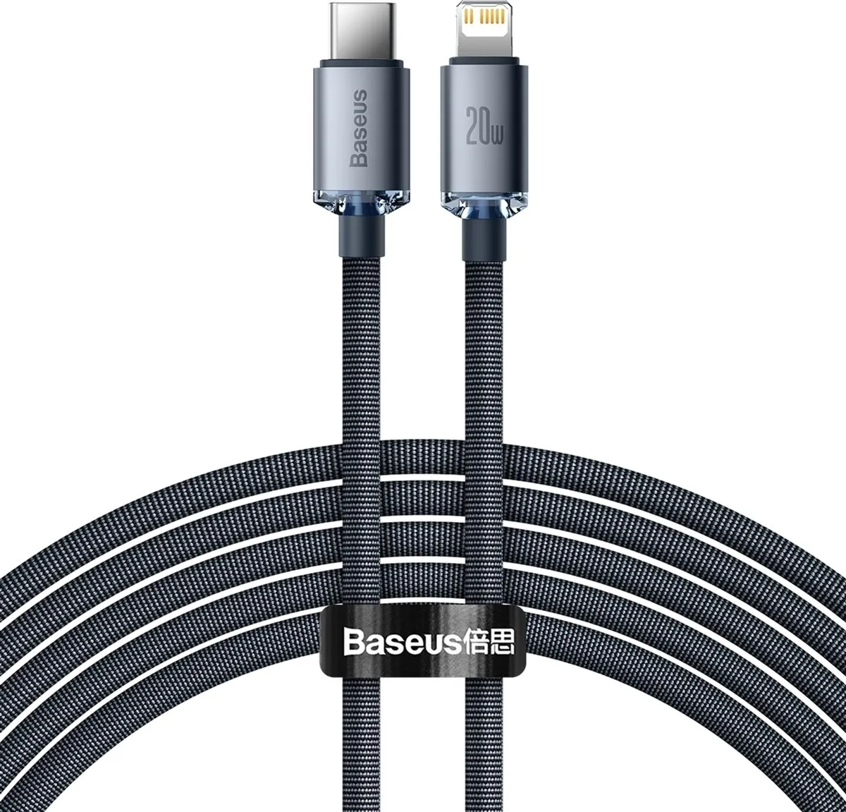 Кабель Baseus USB Type-C - Lightning (M/M), 1.2 м, Black (CAJY000201) - зображення 1