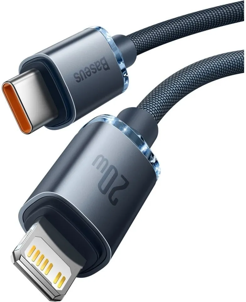 Кабель Baseus USB Type-C - Lightning (M/M), 1.2 м, Black (CAJY000201) - мініатюра 2
