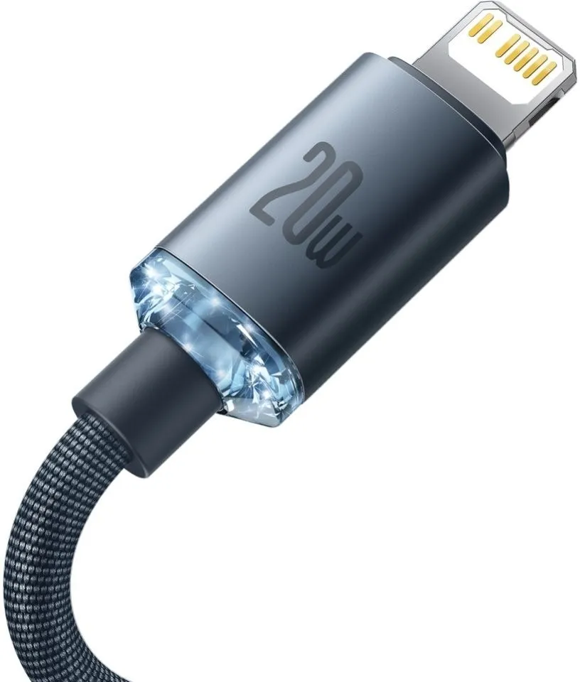 Кабель Baseus USB Type-C - Lightning (M/M), 1.2 м, Black (CAJY000201) - мініатюра 3