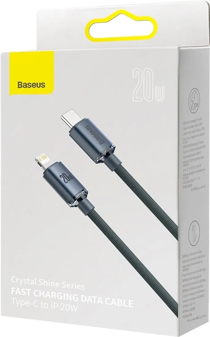 Кабель Baseus USB Type-C - Lightning (M/M), 1.2 м, Black (CAJY000201) - мініатюра 4
