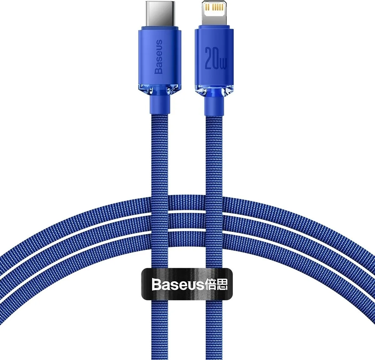 Кабель Baseus USB Type-C - Lightning (M/M), 1.2 м, Blue (CAJY000203) - зображення 1
