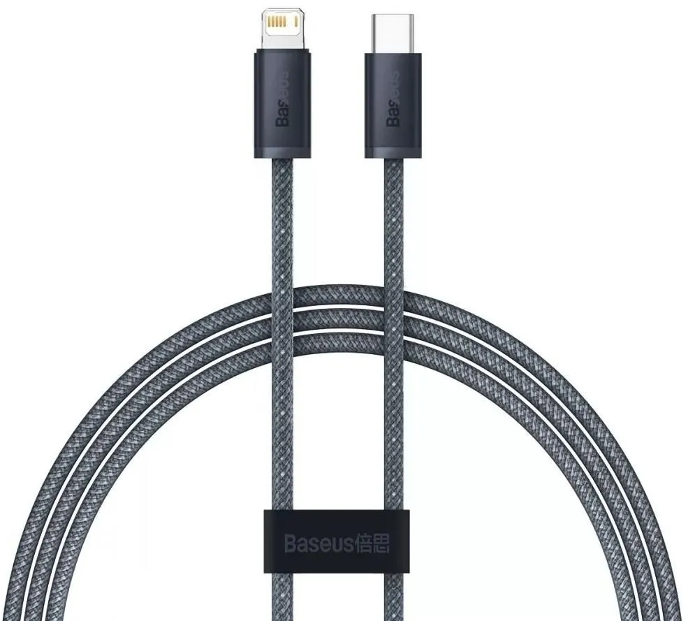 Кабель Baseus USB Type-C - Lightning (M/M), 1 м, Grey (CALD000016) - зображення 1