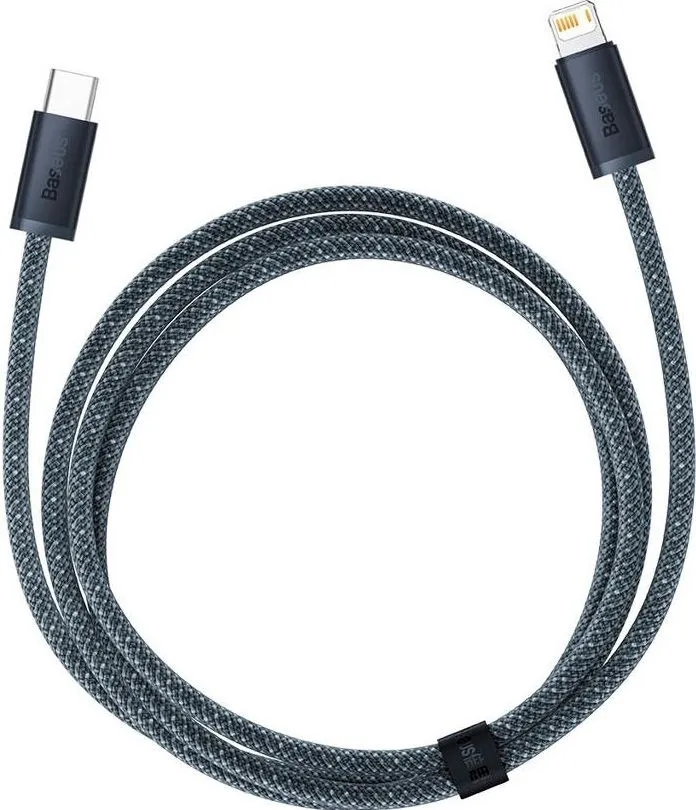 Кабель Baseus USB Type-C - Lightning (M/M), 1 м, Grey (CALD000016) - мініатюра 2