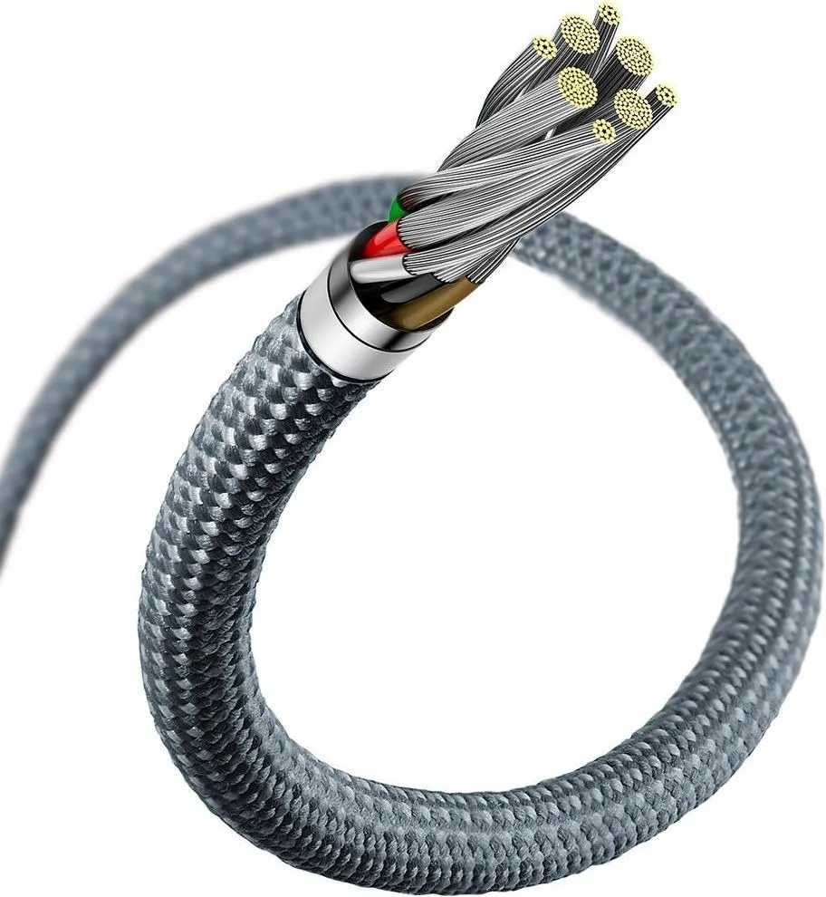 Кабель Baseus USB Type-C - Lightning (M/M), 1 м, Grey (CALD000016) - мініатюра 4