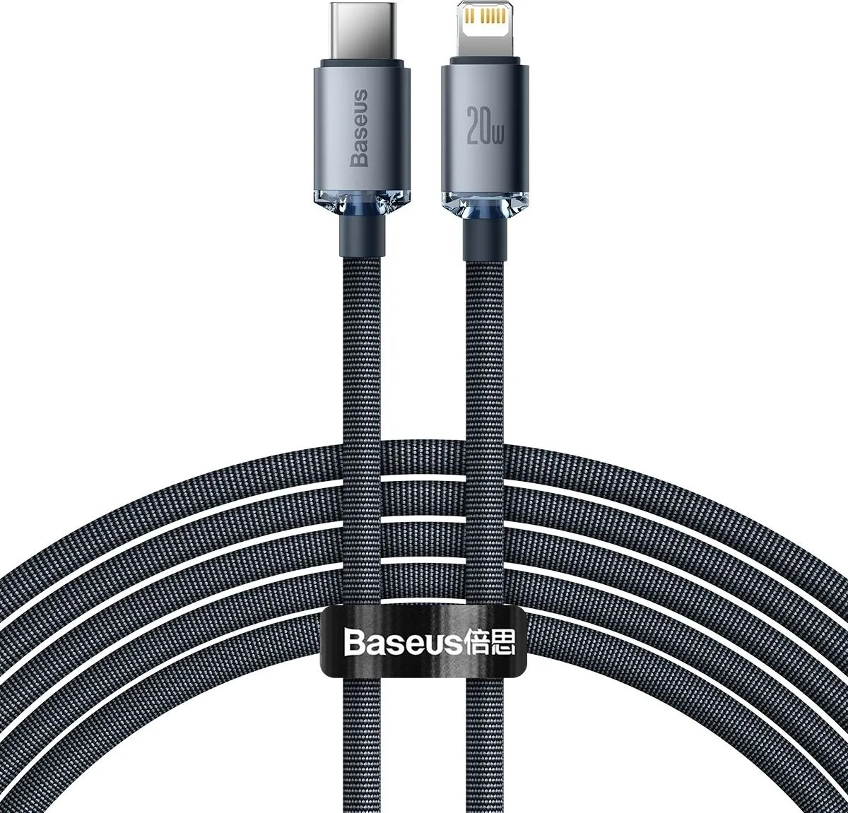 Кабель Baseus USB Type-C - Lightning (M/M), 2 м, Black (CAJY000301) - зображення 1